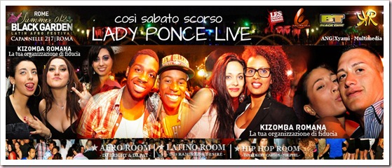 FLYER - BLACK GARDEN- lady ponce show