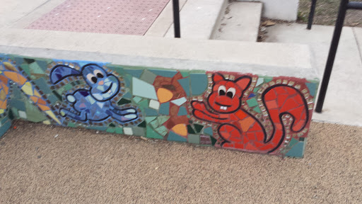 Bunny and Squirrel Mural