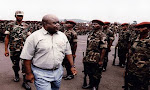 Feu Laurent-Désiré Kabila, lors d'un passage en revue des troupes. Photo congoindependant.com (archives)