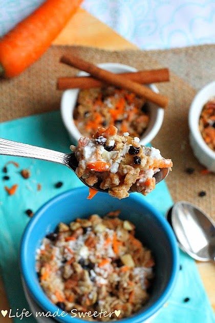 Coconut Carrot Cake Oatmeal - Life made Sweeter 4.jpg