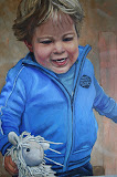 Ward - 30 x 40 cm - olieverf op paneel (opdracht)