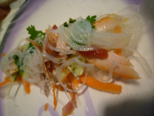Some ingredients piled on wrappers.