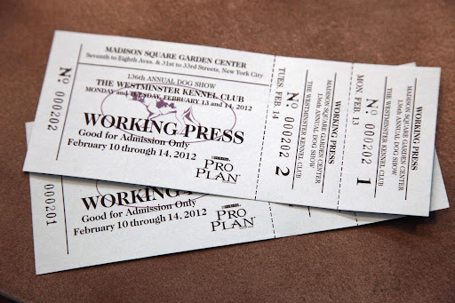 Two press tickets!  One for you and one for me!