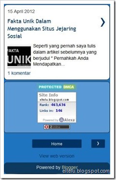 Tampilan Alexa Widget Pada Blog Seluler Tampilan Alexa Widget Pada Blog Seluler