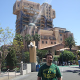 Cameron Before the Tower of Terror
