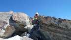 Auf dem Weg zum Gipfel des Mt. Ollivier; Mueller Hut Route, Tag 1.