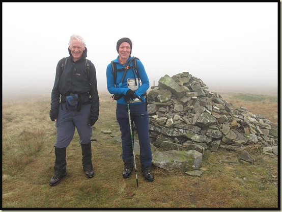 On the summit of Fountains Fell