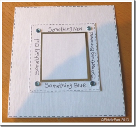 Old New Borrowed and Blue Silver Sixpence Card.2 Old New Borrowed and Blue Silver Sixpence Card.2