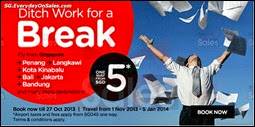 Air Asia Ditch Work For A Break 5 Dollar Promotion Air Fares Singapore 2013 Deals Offer Shopping EverydayOnSales