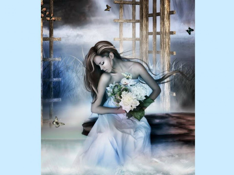 Bride With White Flowers, Magic Beauties 3