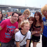 group photo at 7am at yokohama bayside in Yokohama, Japan 