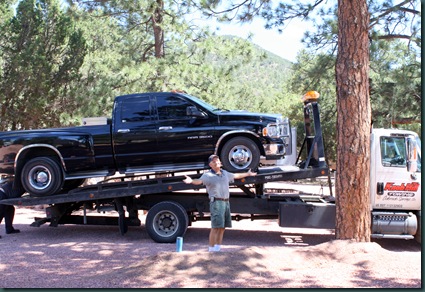 To Colorado, RV park and tow truck 058