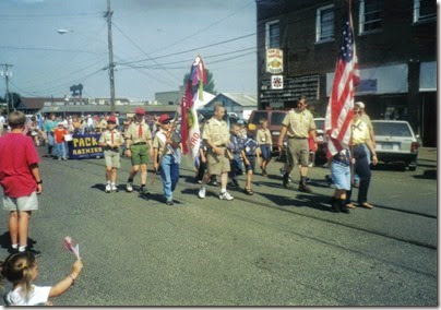 01 Boy Scouts Color Guard in the Rainier Days in the Park Parade on July 10, 1999