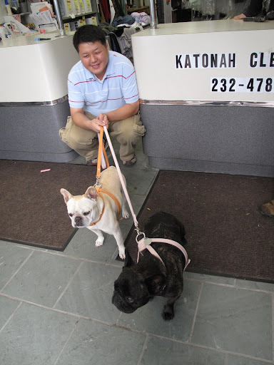 Sharkey and I always like visiting Lee at Katonah Cleaners and Tailors.
