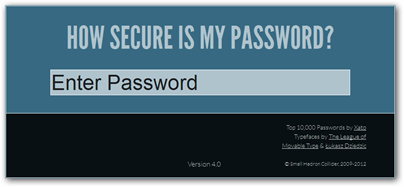 How Secure Is My Password?