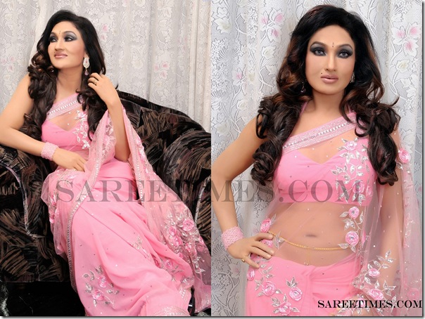 Ramya_Sree_Pink_Saree