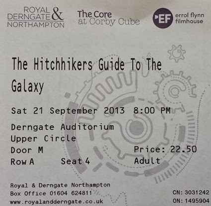 Ticket for HGttG 2013 Ticket for HGttG 2013