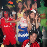giant SEF halloween group photo with marie, rena & mana in Roppongi, Tokyo, Japan