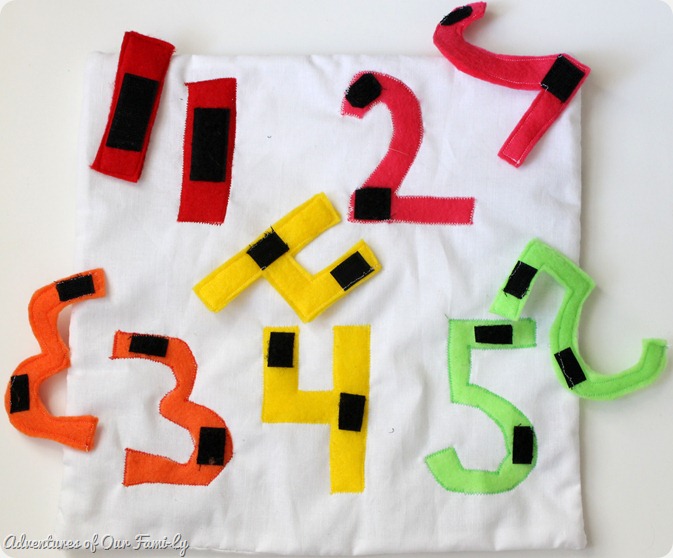 Counting number quiet book page