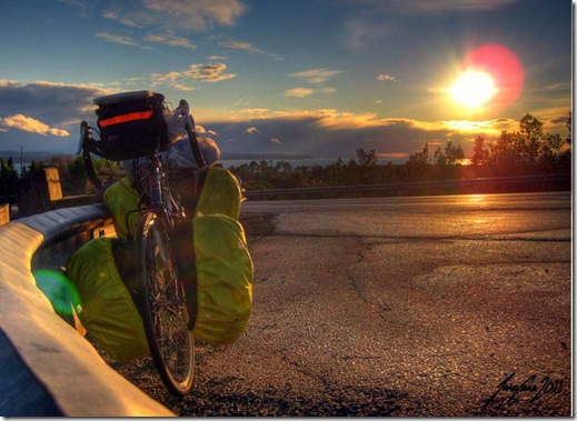 Bike Tour, Sunset, Lake Superior, Canada 2011 HDR-1024