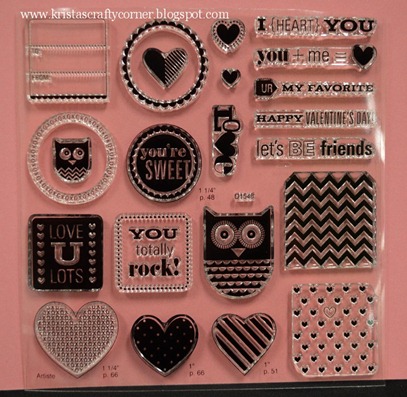 Whoos your valentine_contents of kit_stamp set Whoos your valentine_contents of kit_stamp set