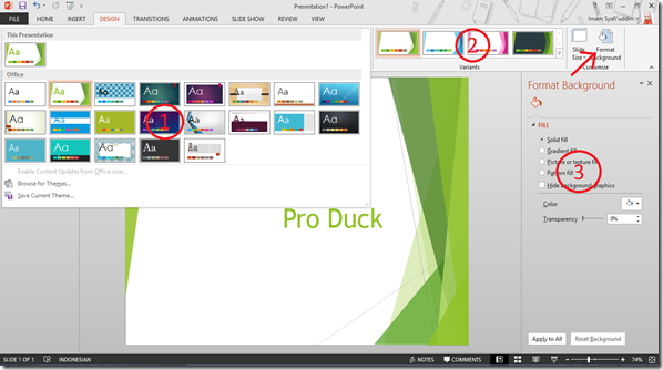 Themes powerpoint
