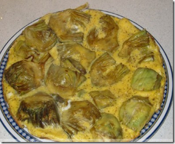 Tortino di carciofi al forno 