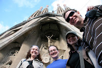 The gang in front of Sagrada Familia