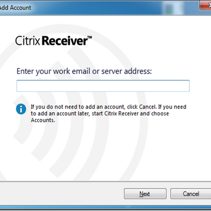 MINDCORE BLOG: Enter your work email or server address prompt