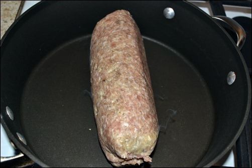 sausage before mix n chop