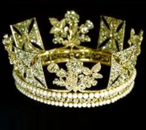 Diadema de estado de Jorge V - joyas del Reino Unido