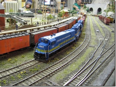 IMG_0320 U28B #281 on the Mount Hood Model Engineers HO-Scale Layout in Portland, Oregon on March 8, 2008