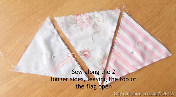 sewing long sides together