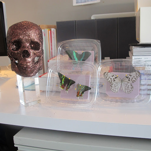 I'm going to glue them delicately to the skull and bones when they're all arranged. One on the front temple, another on a finger or toe... A whole box of these little containers arrived; I can't wait to put it all together!