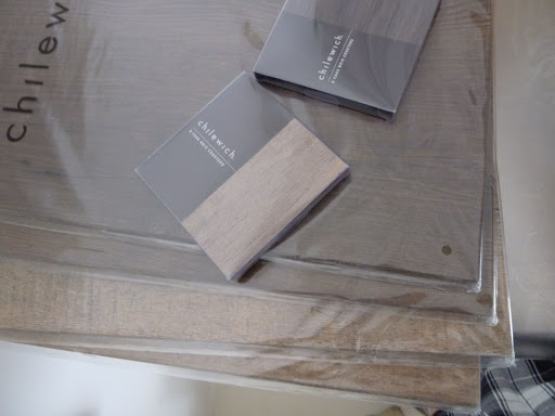 These wood veneer placemats and coasters from Chilewich would be great for setting your table, whether it's inside or out! They come in three tones.