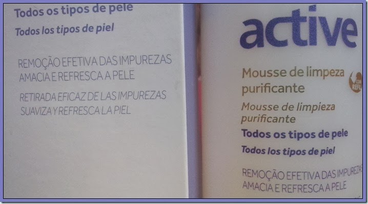 Mousse de limpeza Active