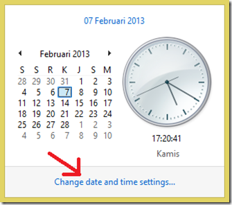 Change date and time