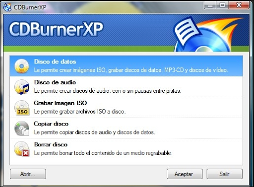 Descargar CDBurnerXP gratis Descargar CDBurnerXP gratis