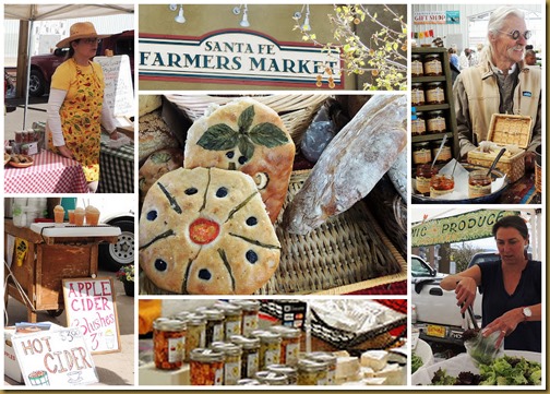 Images from the Santa Fe Farmers Market sf market collage