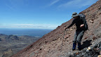 Abstieg vom Mt. Ngauruhoe (2287 m); Tongariro Northern Circuit, Tag 1.