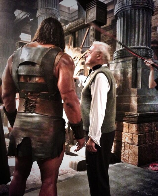 Dwayne Johnson Reveals More of His Costume in Hercules Set Photo