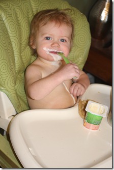 Yogurt at 14 Months 1