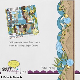 Leaving a Legacy Designs - Life's a Beach - Border Freebie 2 Preview