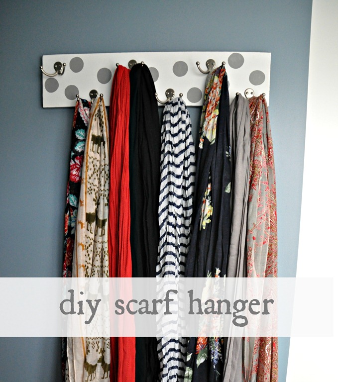 diy scarf hanger
