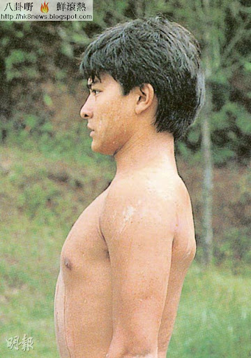 30年前《獵鷹》開拍時，華仔操弗身材擔任男主角。（資料圖片）