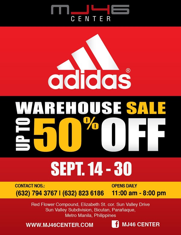 Adidas September Warehouse Sale EDnything