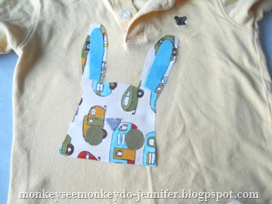 boys' shirt with bunny applique (3) boys' shirt with bunny applique (3)
