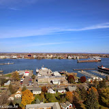Vista do mirante das Soo Locks - Sault Sainte Marie, USA