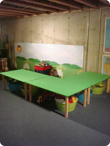 DIY large train tables