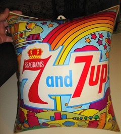 Peter Max inflatable pillow
